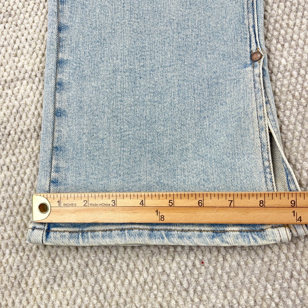 Judy Blue Jeans Women 16W Straight Leg High Waist Light Wash Distressed Holes - Picture 12 of 16
